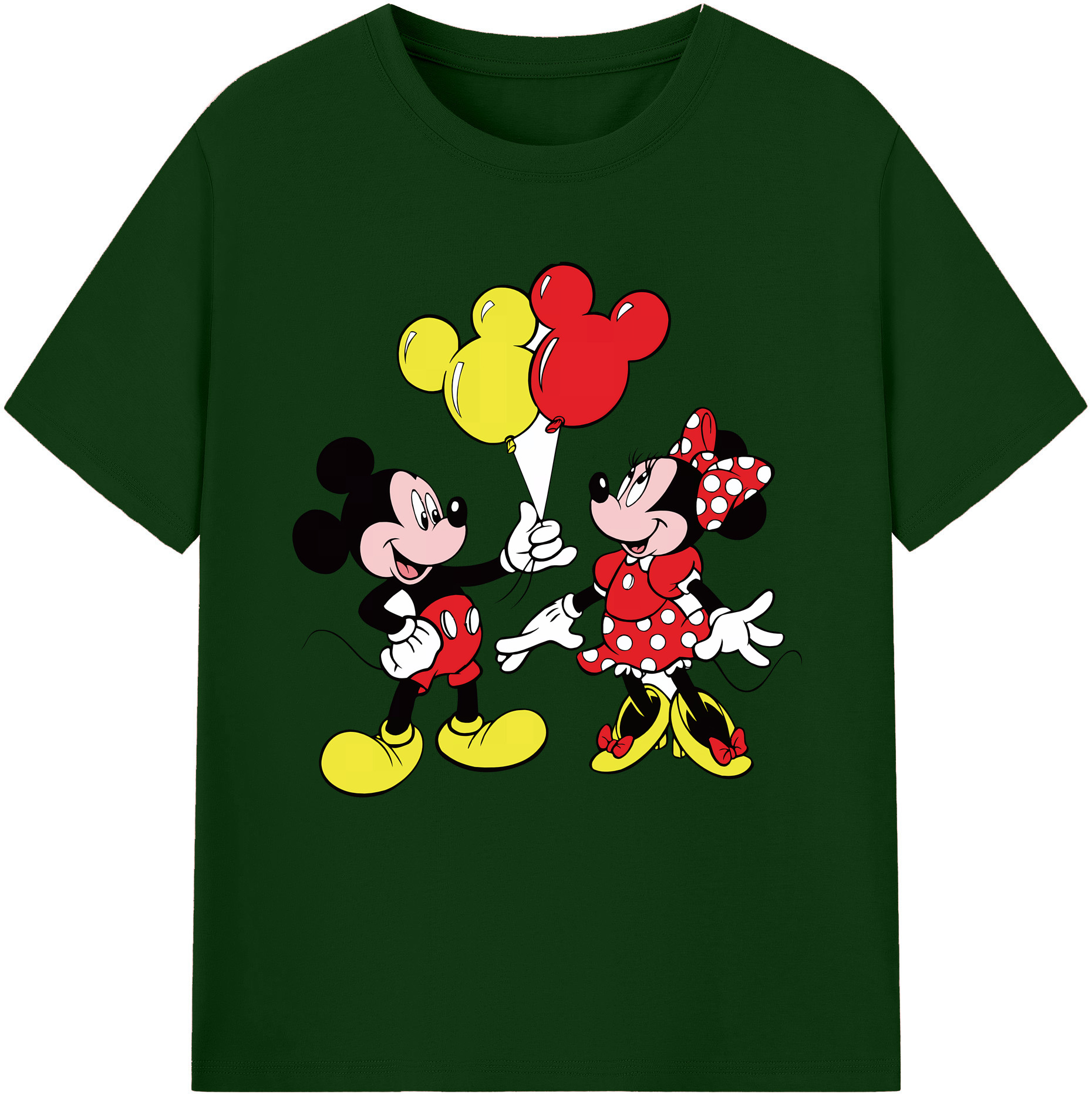 （画像用） ミッキーマウス Mickey Mouse 綿100％半袖Tシャツ（フロントプリント）